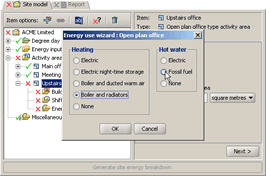 Configuring common energy uses is quick and easy with the optional wizard Configuring common energy uses is quick and easy with the optional wizard